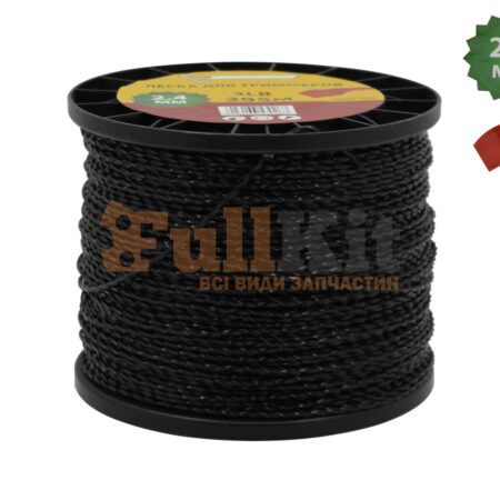 Бухта лески 2,4 х 3LB крученная ( 295 м.)