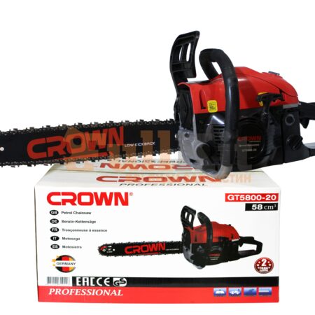 Бензопила CROWN  GT5800-20 (1 шина 18", 1 цепь (шаг 0,325, обычный зуб)