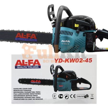 Бензопила AL-FA (2 шины 15'' и 18'', 2 цепи супер зуб, лейка)